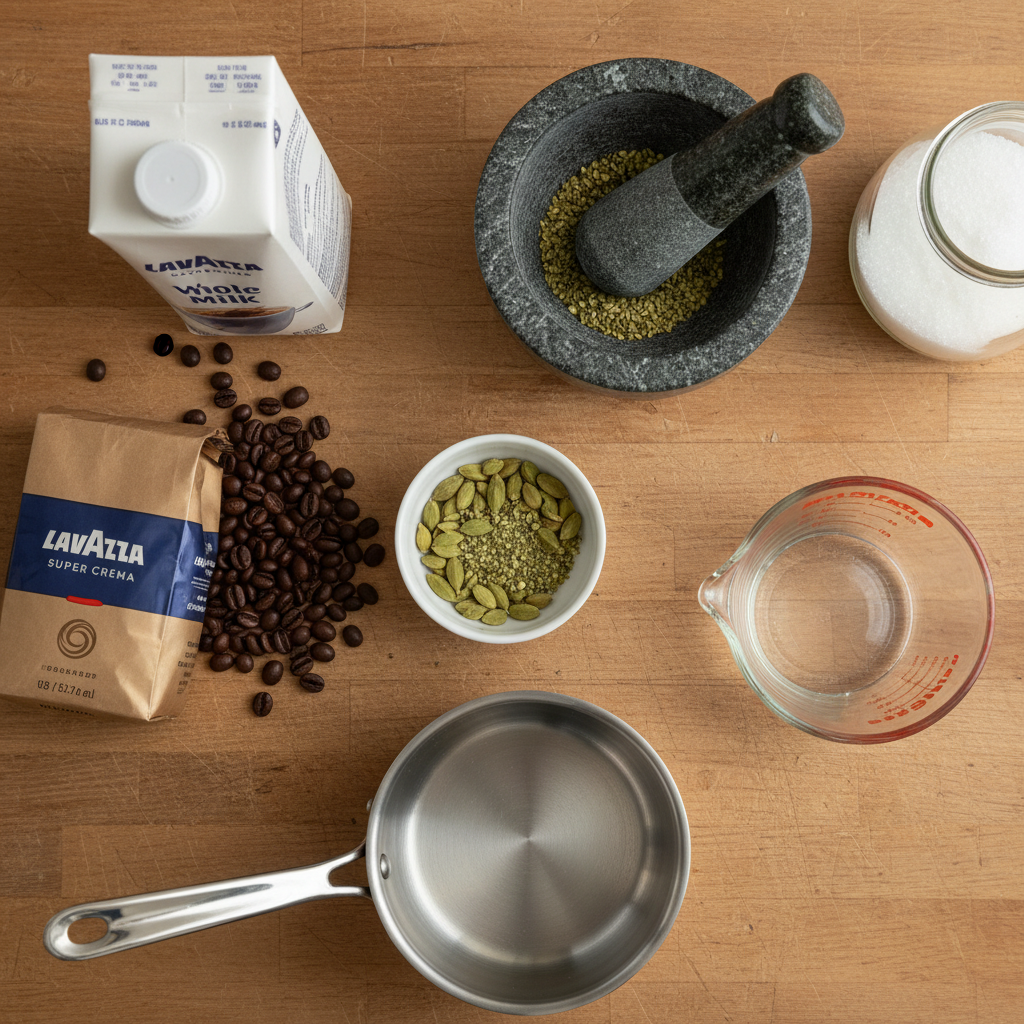 Ingredients for Cardamom Latte Recipe: The Scandinavian Fall Drink