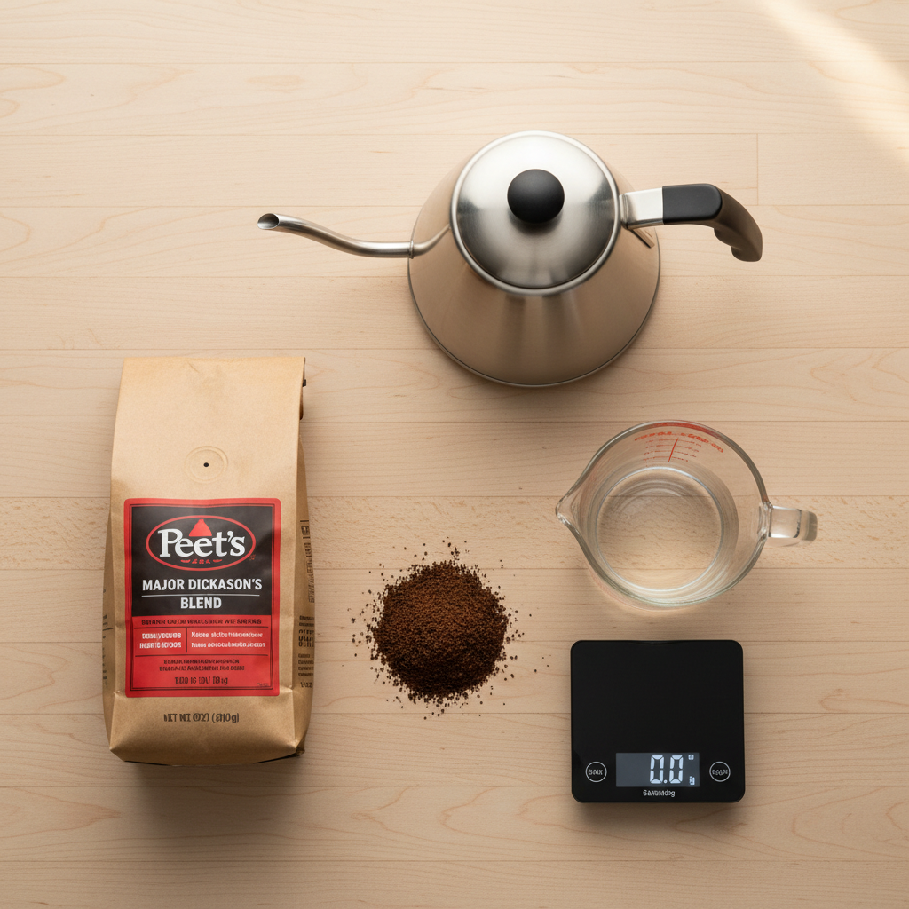 Ingredients for French Press Coffee Ratio: Step-by-Step (Recipe + Timing)