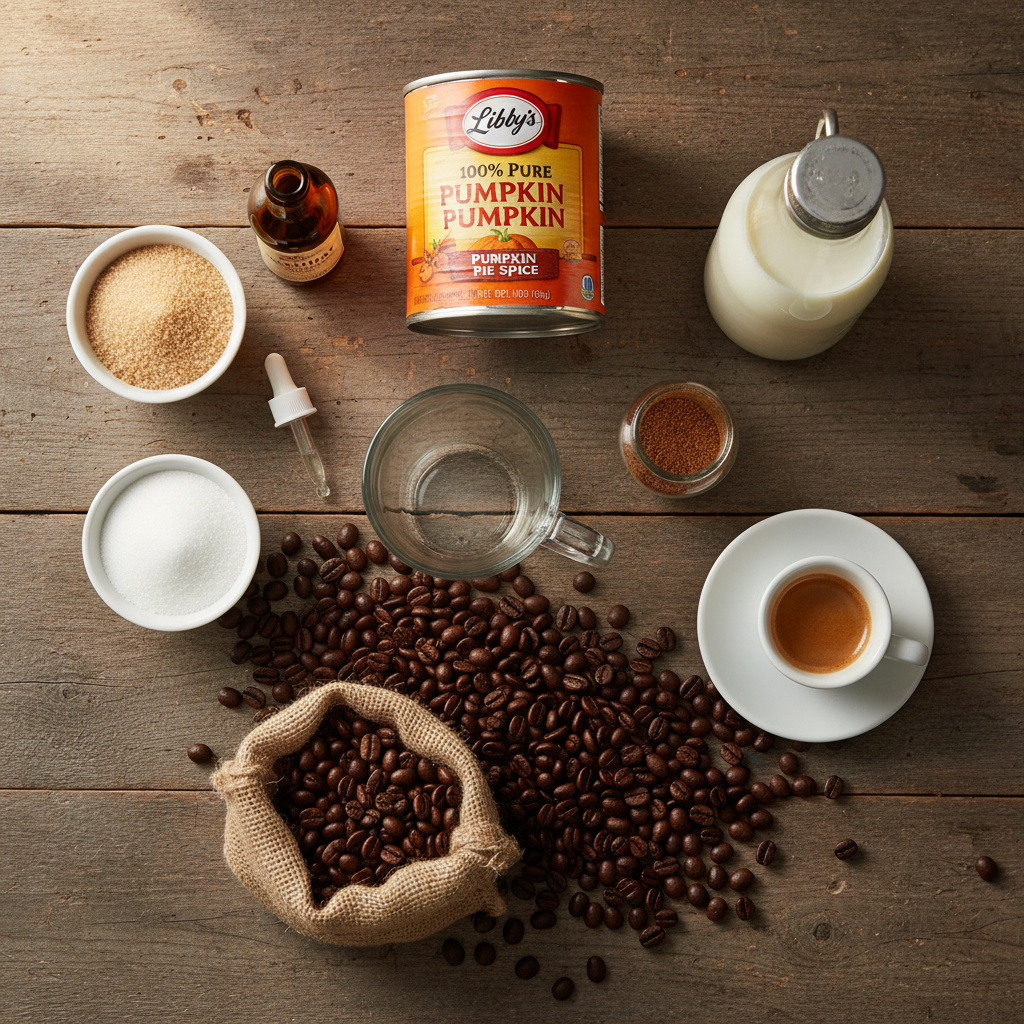 Ingredients for Halloween Coffee Bar (+5 Spooky Drinks)