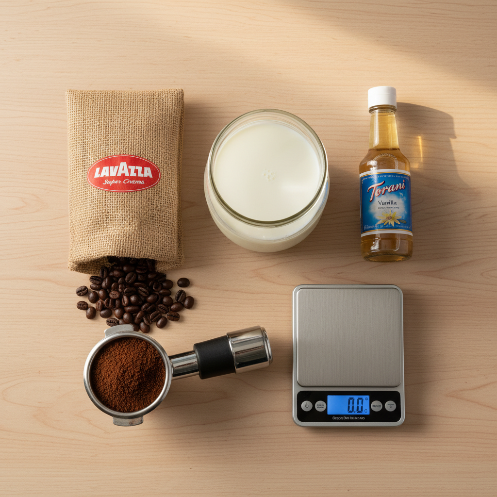 Ingredients for How to Make a Latte at Home (With or Without a Machine)