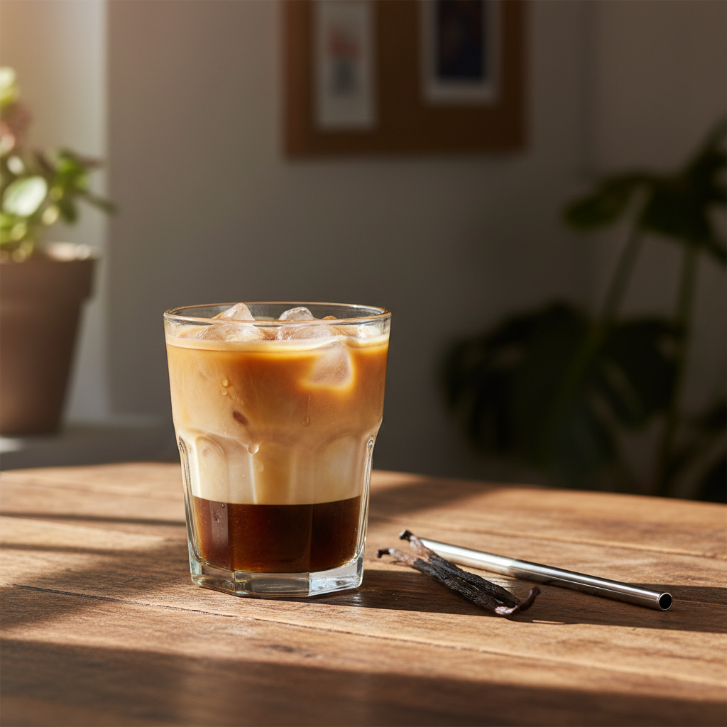 Iced Vanilla Latte Recipe (Cheaper Than the Café)