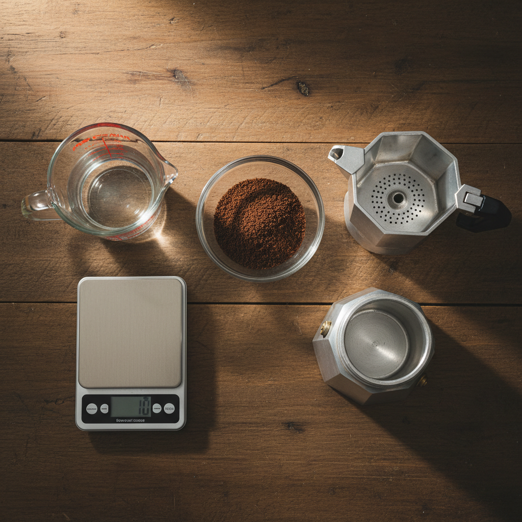 Ingredients for Moka Pot Guide: Stovetop Espresso Done Right