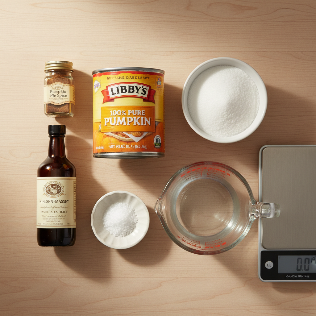 Ingredients for Pumpkin Spice Sauce (The Real PSL Base Recipe)